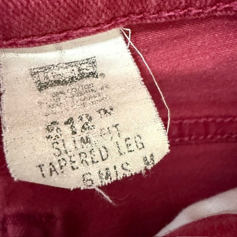 Vintage 1994 Levi's 512 High Waisted Jeans Error Mis-tab Upside Down USA Made 6 - Picture 8 of 14